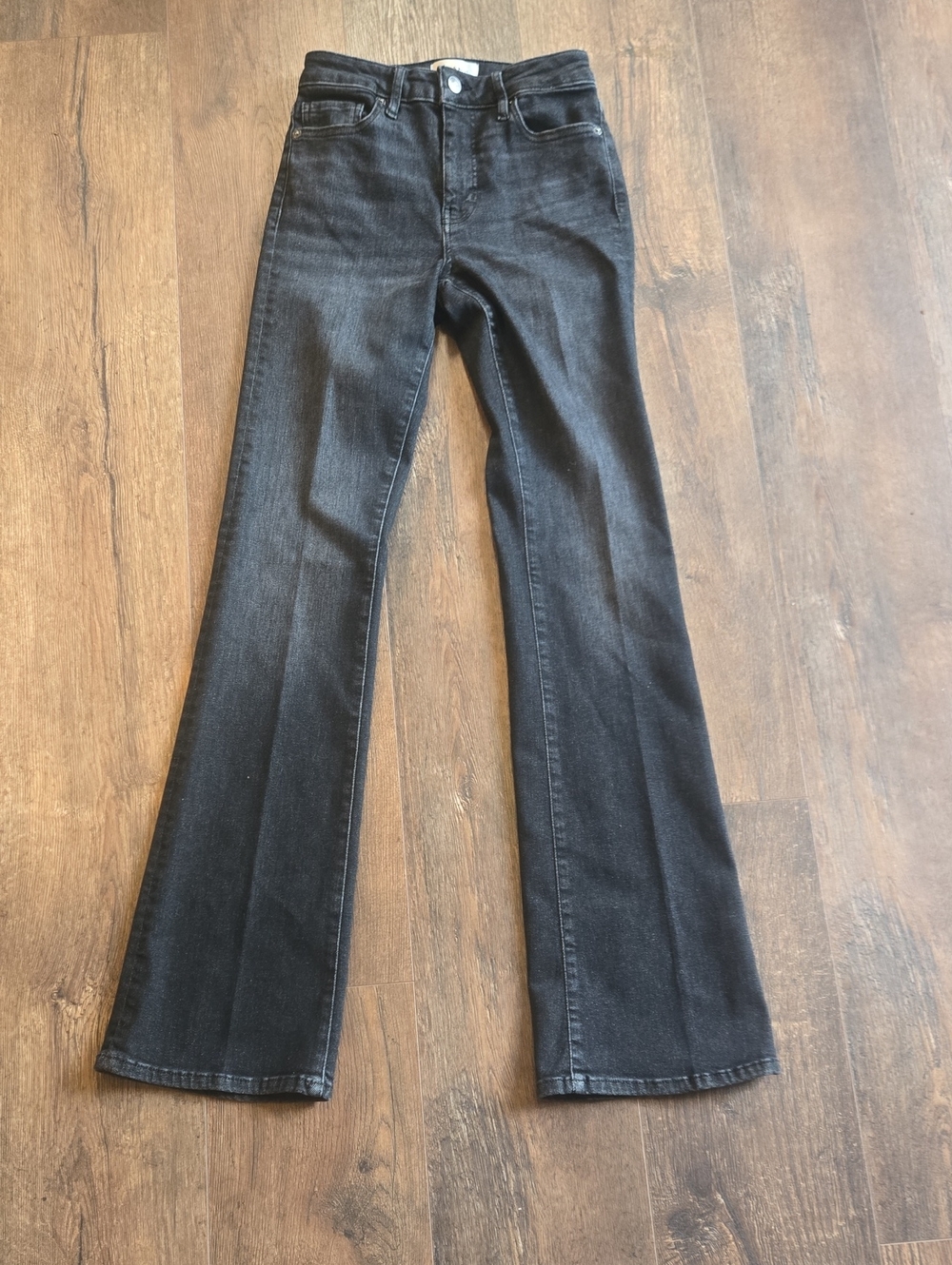 Frame Denim Black Le Mini Boot Jeans Size 25